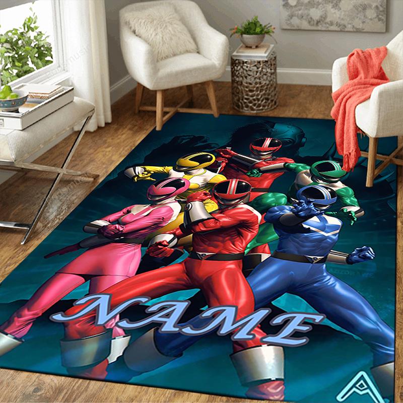 Custom 1Pc Power Rangers Heroic Team Rug Office Carpet Indoor Outdoor Entrance Doormat Nonslip Soft And Comfortable Living Room D2915220