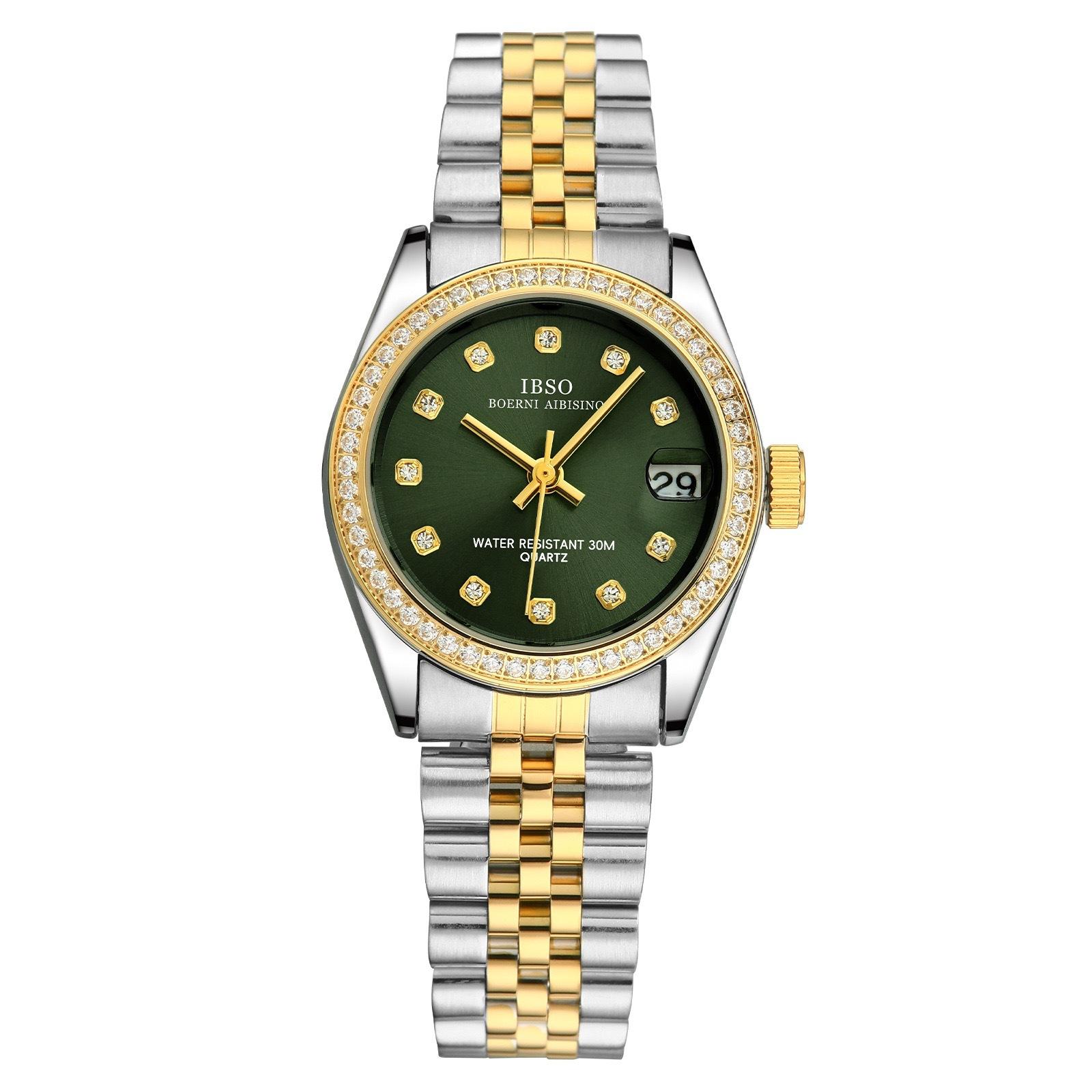 Classic Luxury Quartz Diamond Watch Women S Steel Belt Women S Watch Waterproof 1079