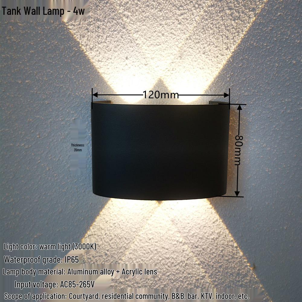 Creative Waterproof Wall Lamp for Living Rooms, Bedrooms, Hallways, and Staircases