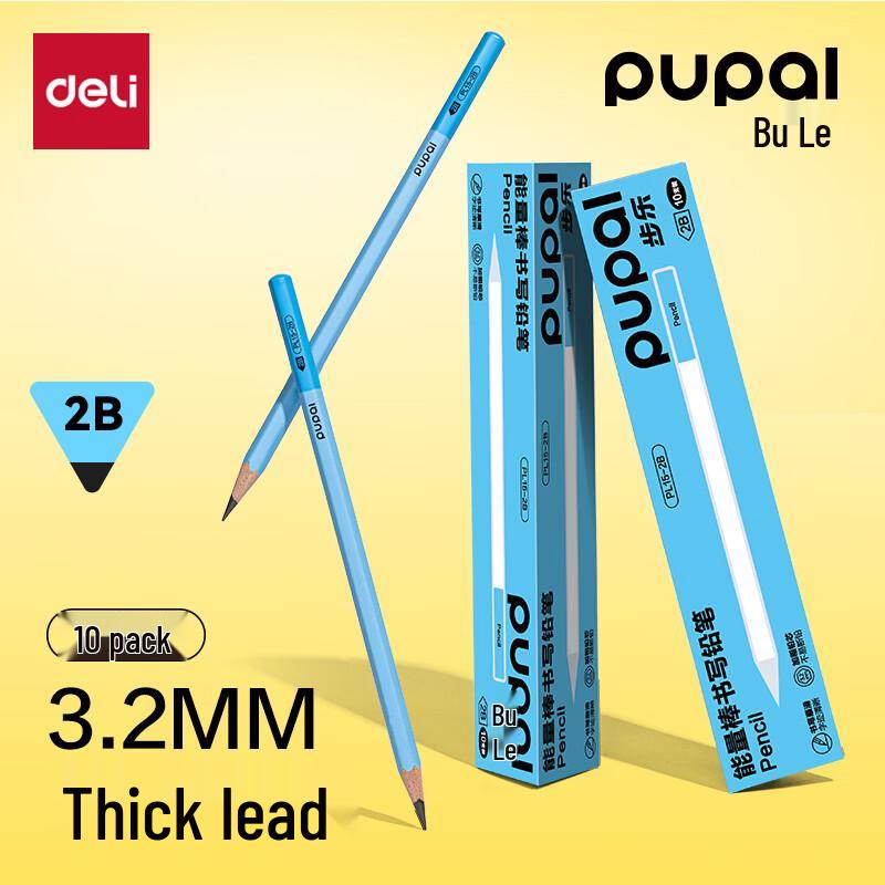 Deli Bule Student Writing Pencils