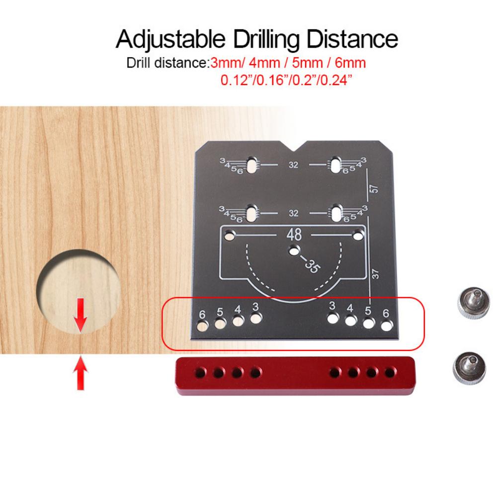35Mm Woodworking Punching Aid with Hinge Positioner and Limit Frame for Fast and Precise Drilling Installation for Cabinet Doors