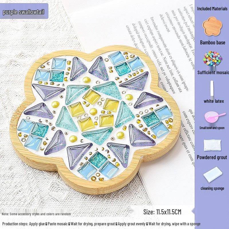 DIY Mosaic Coaster Kit for Kids: Creative Father's Day Craft