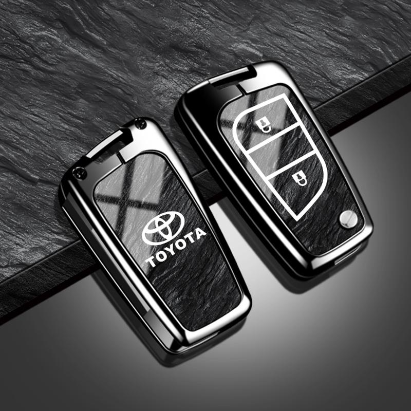 

2026 Hot For Toyota Hub Caps Car Remote Key Case Cover Shell For Toyota Corolla Altis Auris Aygo Yaris Camry RAV4 Verso TC IM Pr