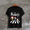 The Peanuts Christmas T-Shirt Snoopy Holiday Abbey Road Funny T-Shirt