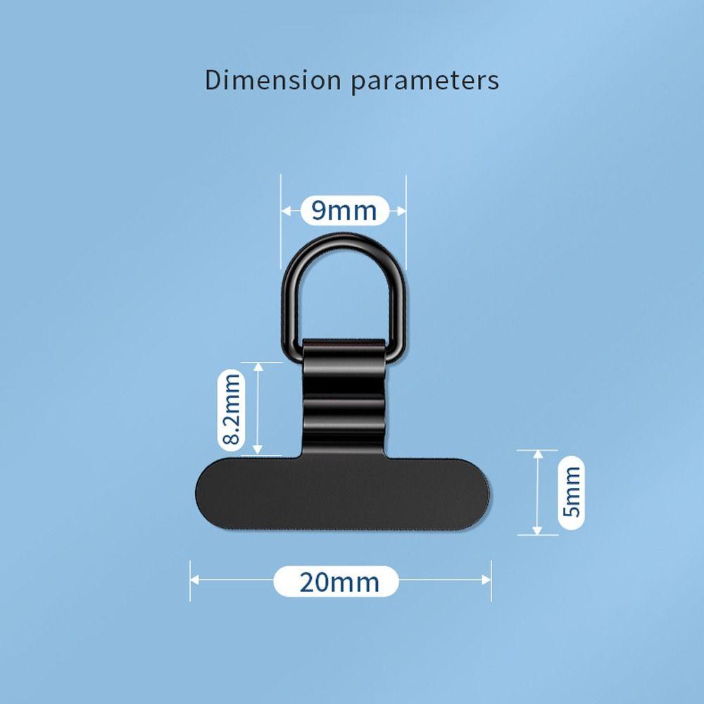 Ultra-thin Phone Lanyard Tab Anti-fall Anti-lost Phone Lanyard Clip Patch Metal Snap Strap Phone Case Hanging Rope