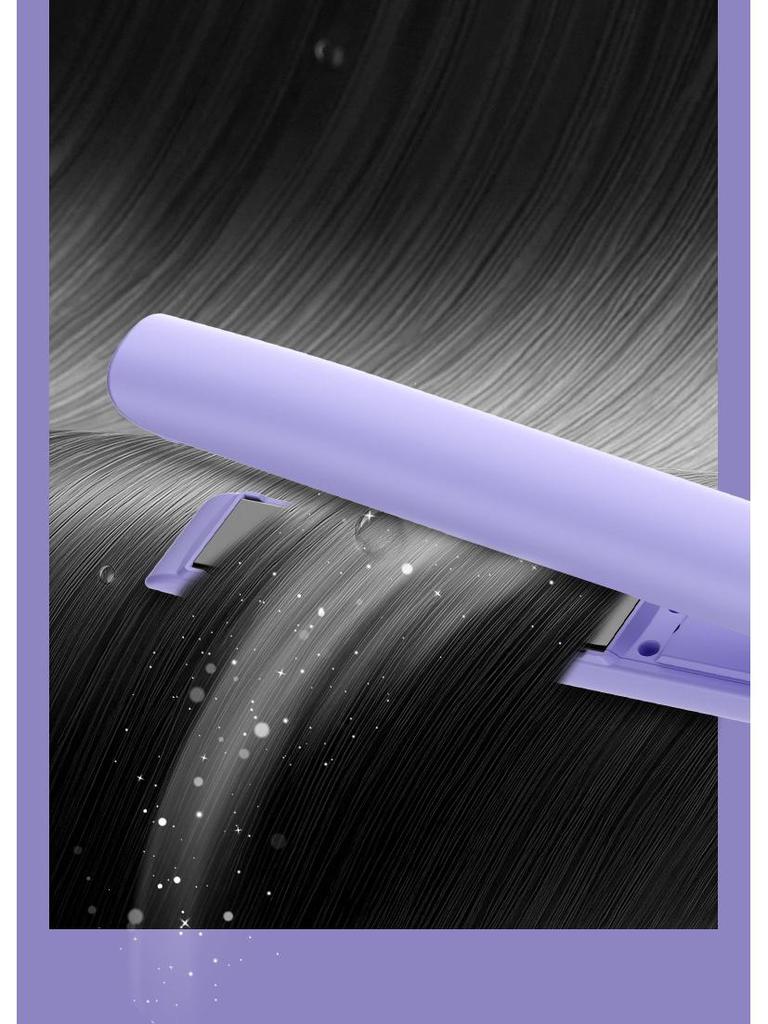 Dual-Use Negative Ion Hair Styler: Straightener & Curler - Gentle, Non-Damaging Heat Plate