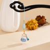 1Pcs Fortune Metal Maneki Neko Phone Chain Chinese Style Ceramic Lucky Cat Phone Pendant Cartoon Trinket Fortune Cat Key Chain