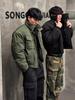 Men's High-End Light Cavalry Cotton Jacket - Autumn/Winter Trendy Loose Pilot Style