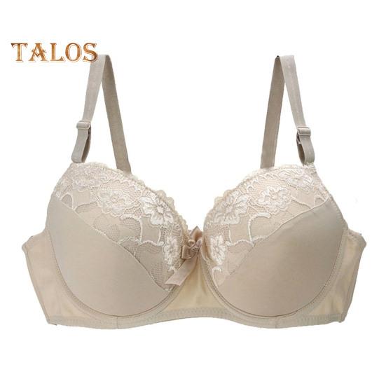 

Женский бюстгальтер пуш-ап больших размеров, сексуальный, с цветочным кружевом, полностью покрывающий бюстгальтер на косточках, поддерживающий, повседневный бюстгальтер для большой груди 85B абрикосовый