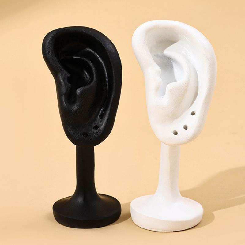 Resin Portable Earring Display Stand Jewelry Rack Ear Shaped Ear Studs Organizer Holder Rack For Earrings Earrings Display Tool