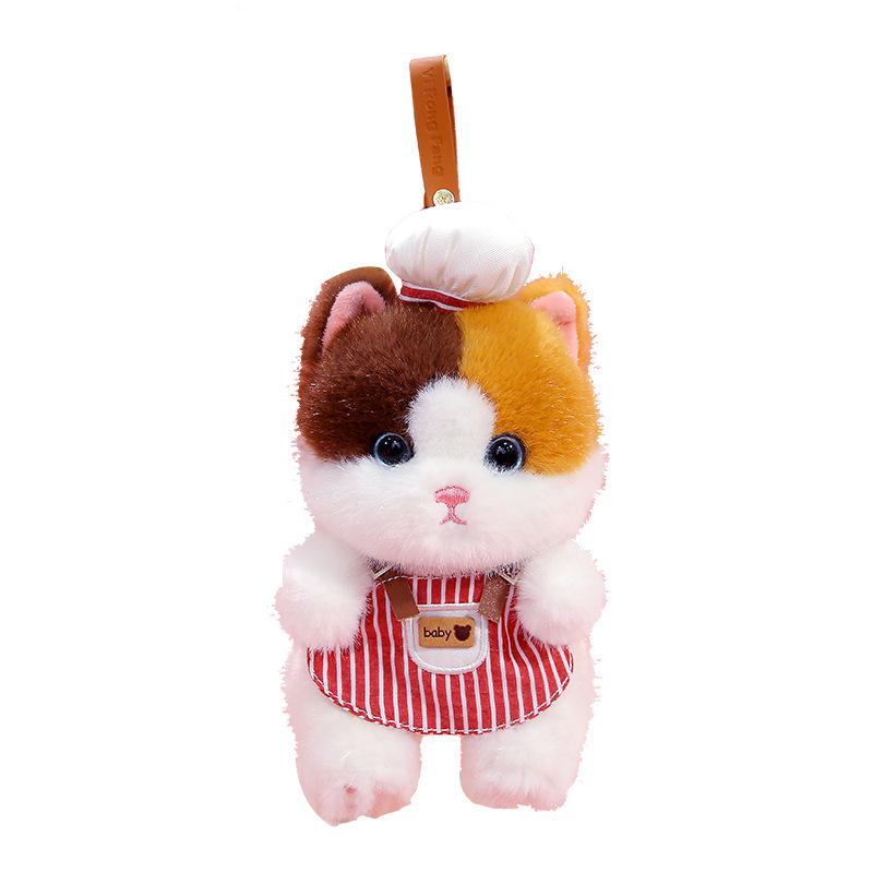 Calico Cat Plush Doll Keychain - Cute & Comforting Birthday Gift