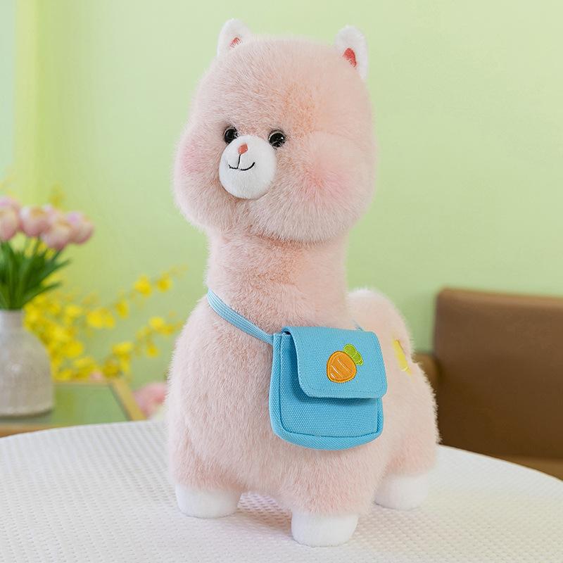 Adorable Alpaca Plush Backpack: Cute Cartoon Sheep Doll for Girls 30cm (0.24kg)