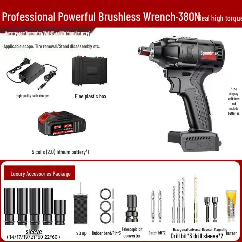 High Torque Brushless Electric Impact Wrench for Ironworkers and Carpenters