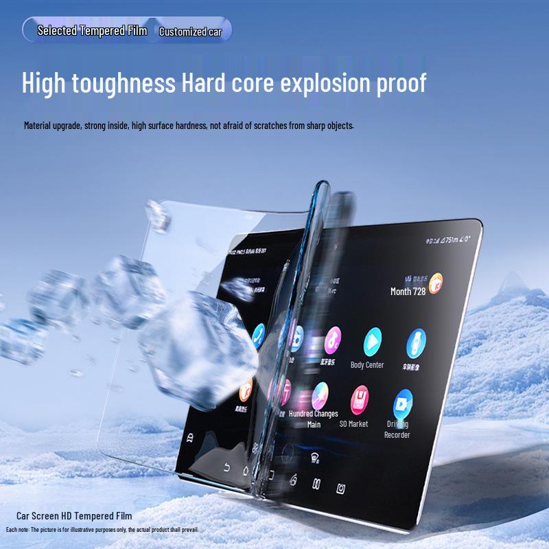 Sagitar Center Screen Protector: 25 Tempered Film Models for Volkswagen Navigation Interior.