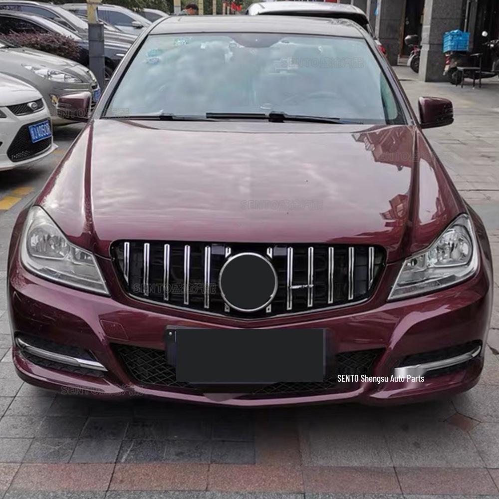 Mercedes-Benz C-Class W204 (2007-14) Front Bumper Diamond Grille AMG Style