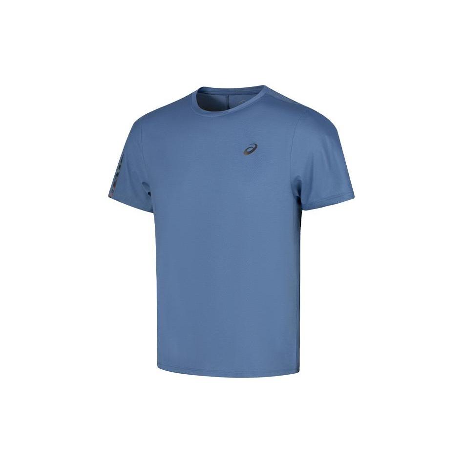 ASICS LITE-SHOW Short Sleeved Running Top Asia Sizing Blue Expanse Men s 2011D069-400 S