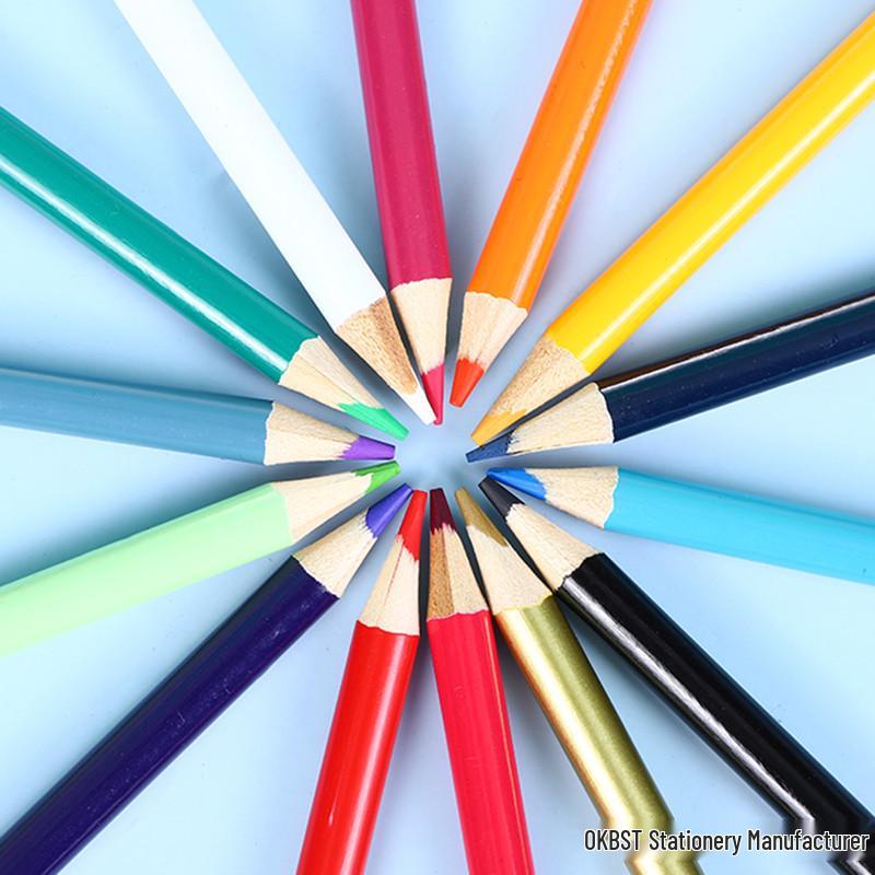Oil-Based Colored Pencil Set for Children - Available in 12, 18, 24, and 36 Colors - Ideal for Elementary School Drawing