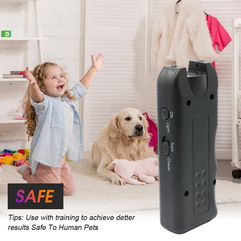 Ultrasonic Anti Barking Device Handheld Bark Control Training Tool with LED Light Dog Barking Deterrent Device for Small Medium Dogs