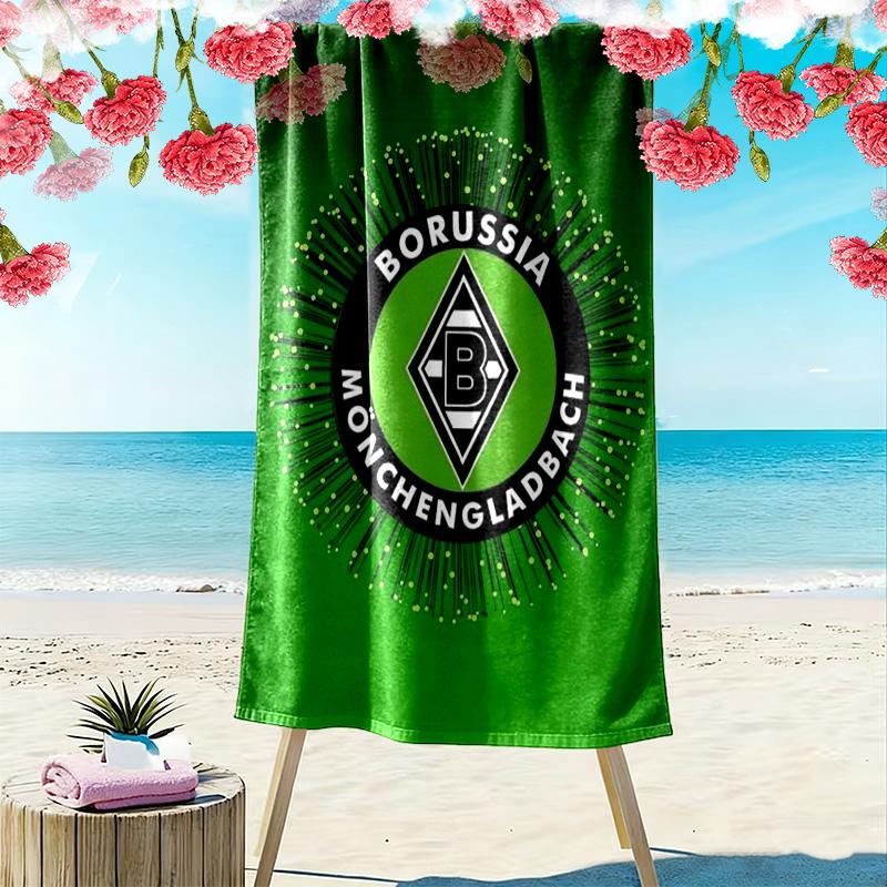 Borussia Print Beach Towel, Large Soft Quick Dry Towel for Beach Camping Swimming
