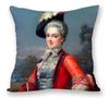 European Royal Woman Beauty Portrait Painting Cushion Covers Decorative Pillow Case For Sofa 45X45cm