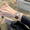 Luxury Rose Gold Stainless Steel Leopard Print Mesh Belt Quartz Wristwatches Watch for Women Gift for Girls