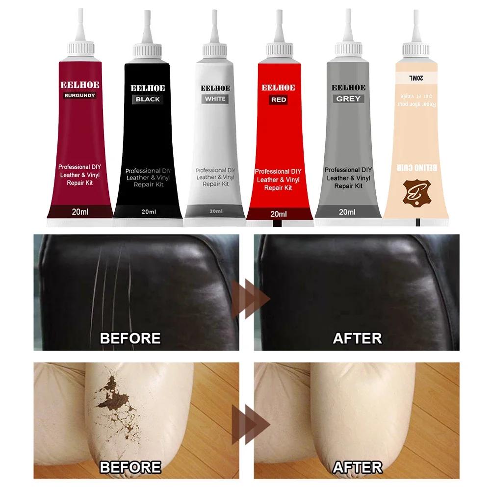 20ml Leather Repair Gel Car Repair Scratches Cracks Sofa Car Seat Leather Complementary Refurbish Cream Repair Paste with Sponge