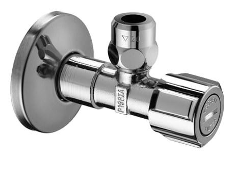 COMFORT 1/2x3/8" Angle Control Valve with ASAG, with 250 Filter, CHROME