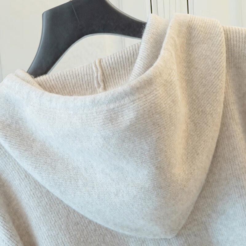 Sibaishai Women's Casual Hooded Oversized Pullover Sweater