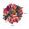 Patriotic Wreath Handmade 4TH of July for Festival Window Home Decor