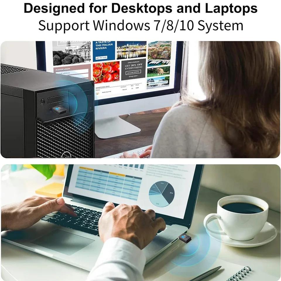 2 w 1 USB WiFi i Bluetooth 150 Mb/s USB WiFi Bluetooth Adapter 2,4 GHz Bezprzewodowy Zewnętrzny Odbiornik Nadajnik RTL8723 WiFi Dongle