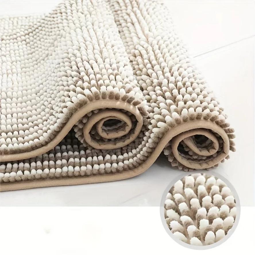 Bathroom Carpet and Mat Set, Thick Absorbent Schneider Non-slip, Soft and Fluffy Mat, Machine Washable