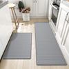 2026 European and American Simple Floor Mat Long Kitchen Leather Household Scrubbable Waterproof, Oil-proof and Non-slip Pad Wear-resistant