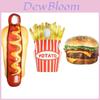 Food Theme Adult Costume Sausage Hamburger Fries Cosplay Outfit For Halloween And Party Fun