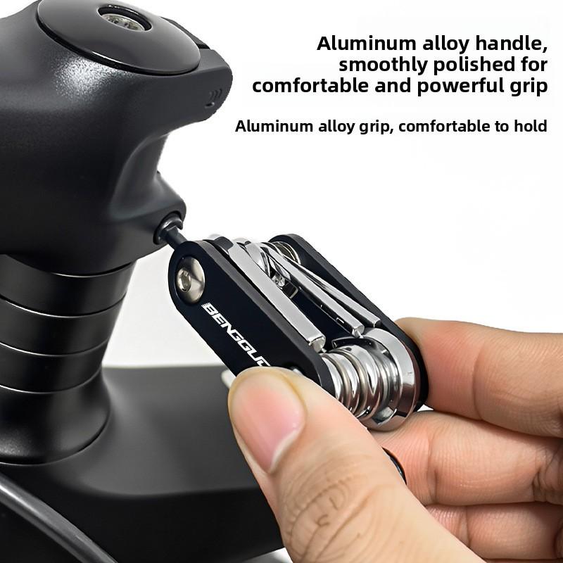 Bicycle Repair Tool Kit With Aluminum Alloy Case For Mountain And Road Bikes