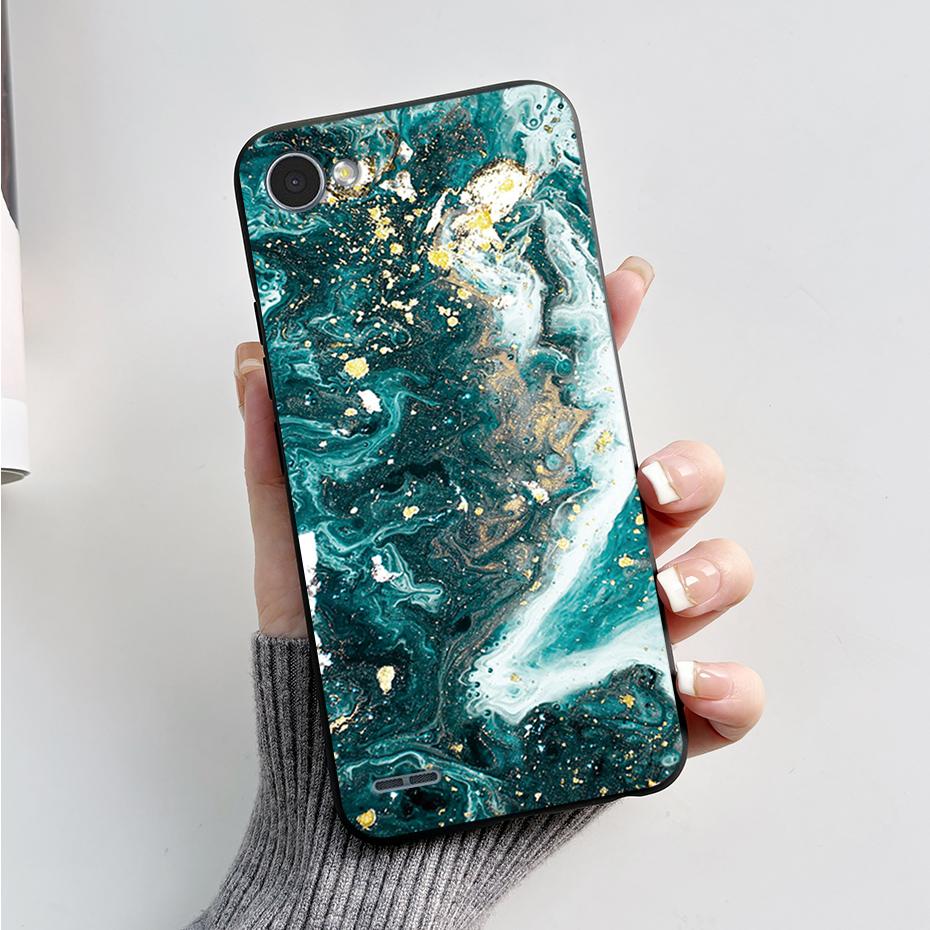 

Case For LG Q6A Q6 M700A Q6 Plus Cover Fashion Marble Slim Silicone Soft TPU Protective Phone Cases Coque For LGQ6 Q6+ Q 6 Etui LG Q6