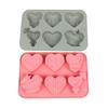 Six-Hole Heart Silicone Chocolate Mold