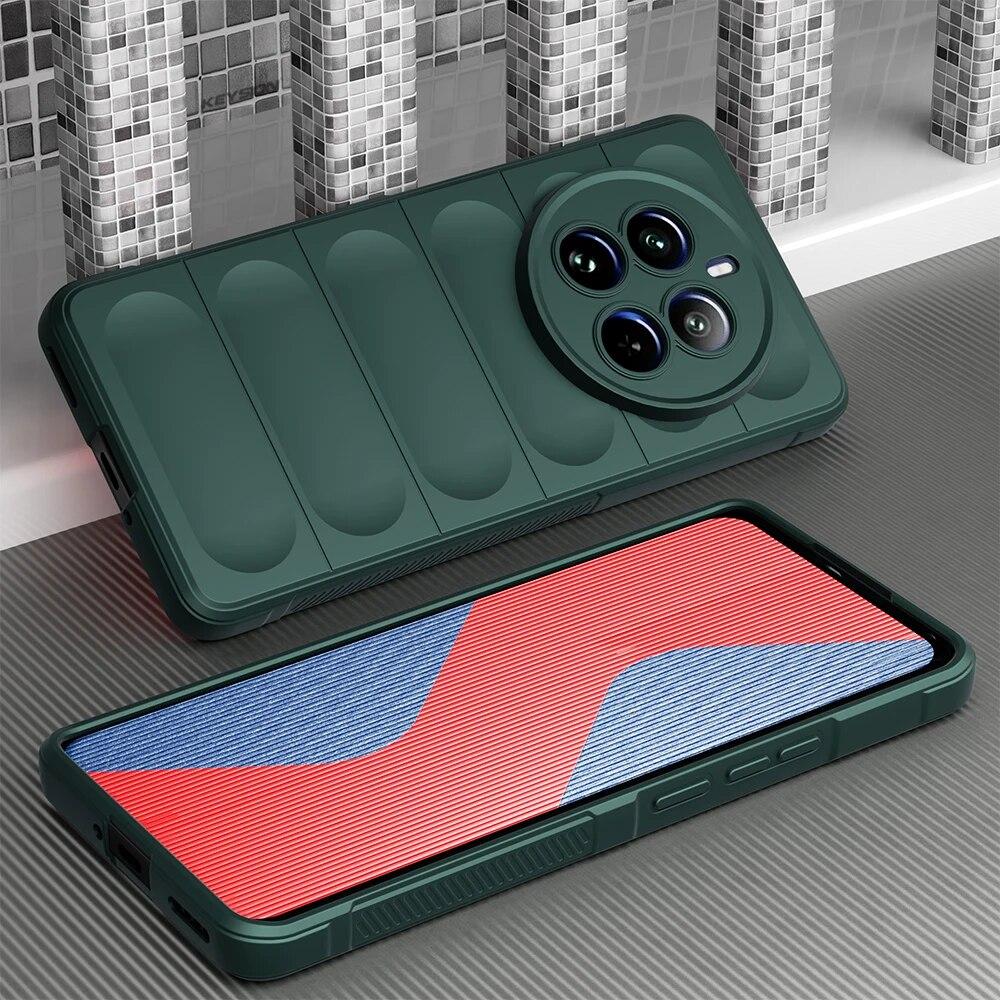 

Протиударний чохол KEYSION для Realme 12 Pro+ 5G Протиковзаюча м’яка силіконова задня кришка телефону для OPPO Realme 12 Pro Plus 5G 11 Pro+ for Realme 12 Pro 5G зелений