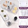 Expandable Drawer Storage Organizers Compartments Sturdy Waterproof ABS Plastic Tray For Utensils Accessories