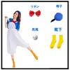 iinoo Halloween Donald Duck Sailor Costume for Adults, Women's, Unisex, Plus Sizes Available [6-Piece Set] (M)