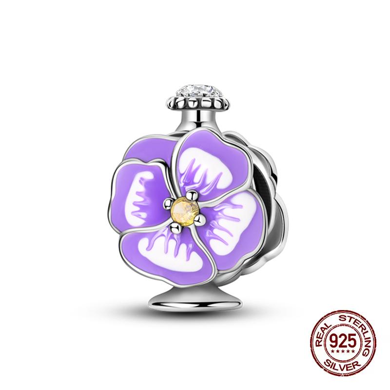 New Copper Perfume Luminous Eggshell Charms Beads Fit Pandachoriginal Bracelet Diy Fine Birthday Jewelry Gifts