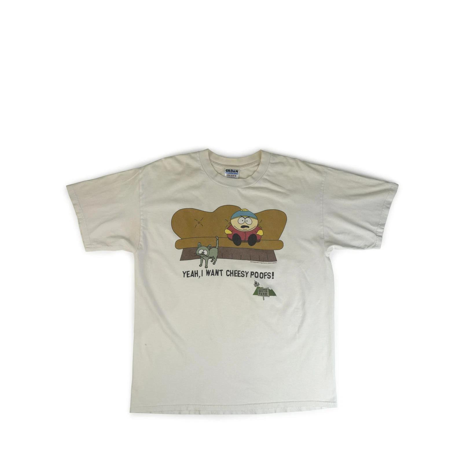 Vintage 1997 South Park Cheesy Poofs Tee Shirt S