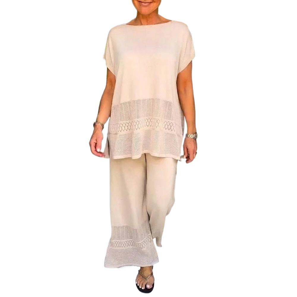 IHUASU Женский повседневный модный костюм из двух частей с открытым верхом — фото 11