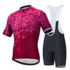 Mens Mountain Bike Cycling Jersey Bib Shorts Set Breathable Quick-Dry Sportswear Outdoor Riding