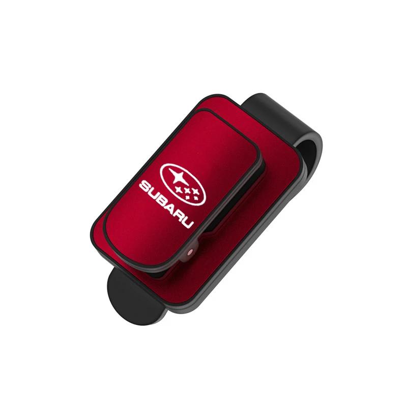 For Subaru XV WRC WRX BRZ FORESTER IMPREZA LEGACY OUTBACK STI Car Sun Visor Hanging Glasses Clip Card Fastener Holder Decoration ysi8