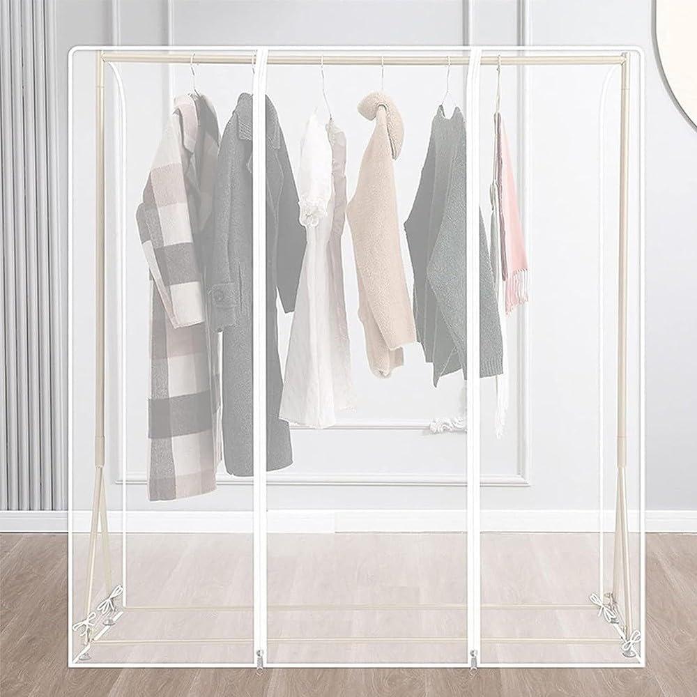 Cabinet Vertical Hanger Wide Dust Cover Bracket Clothing Wardrobe Cover Vertical Hanger 50 * 150 * 100cm