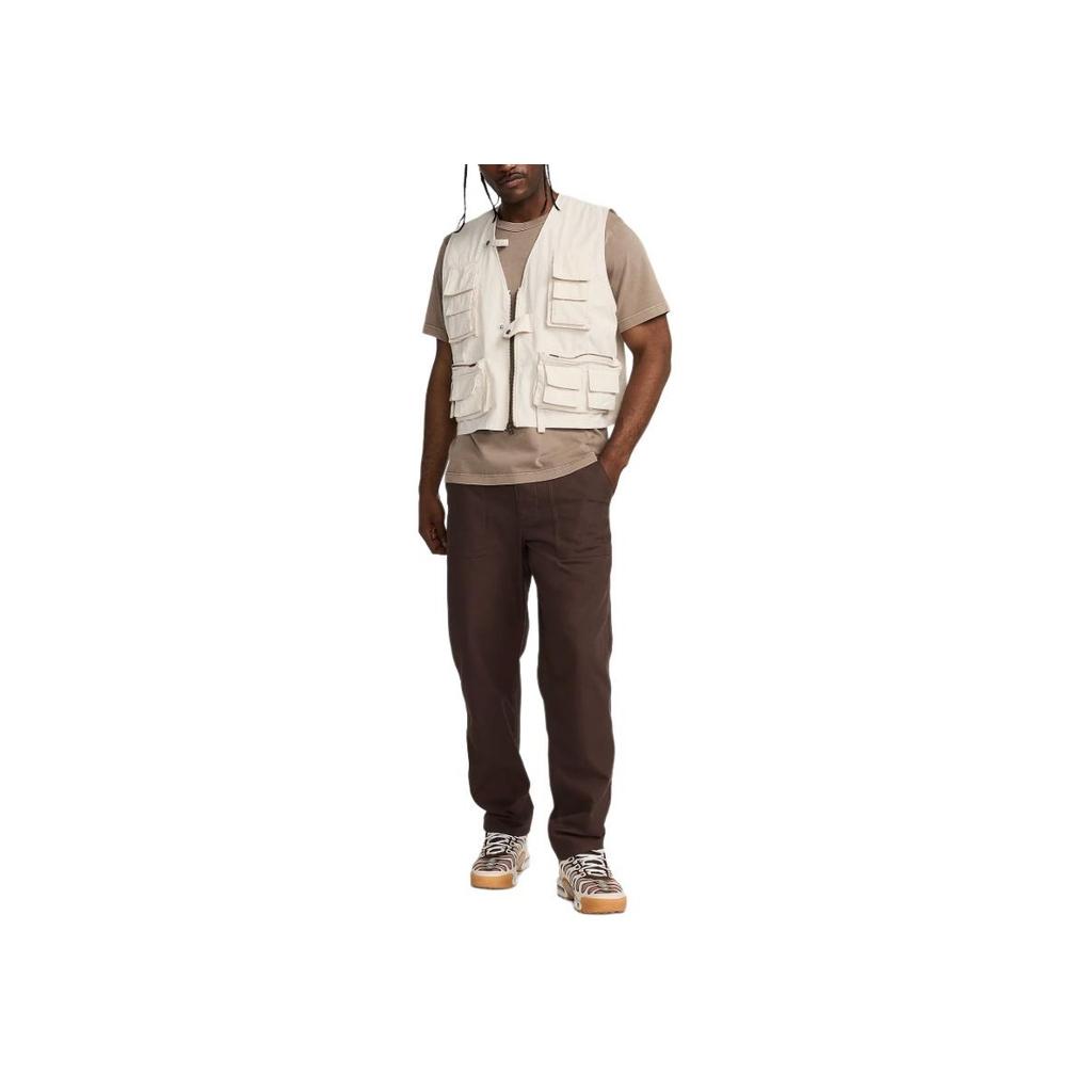 Nike Life Utility Vest Comfortable Soft Breathable Vest Men Vests Light-Mineral-Brown FN3214-104