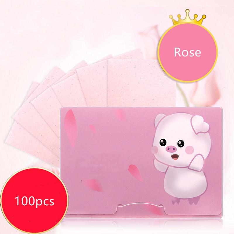 100 pçs camomila rosto absorvente controle de óleo toalhetes de papel remoção de óleo absorvente folha matcha rosto oleoso blotting ferramentas de beleza