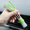 5 PCS Multifunctional Double Cleaning Brush Head Window Blind Duster Cleaner For Car Air Outlet Keyboard Air Condition