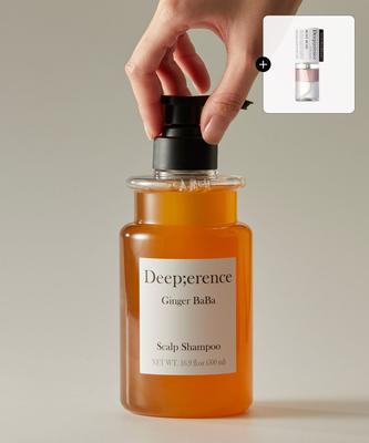 Ginger Baba Scalp Shampoo 500ml + Hair Mist (Full-size, Random Gift)