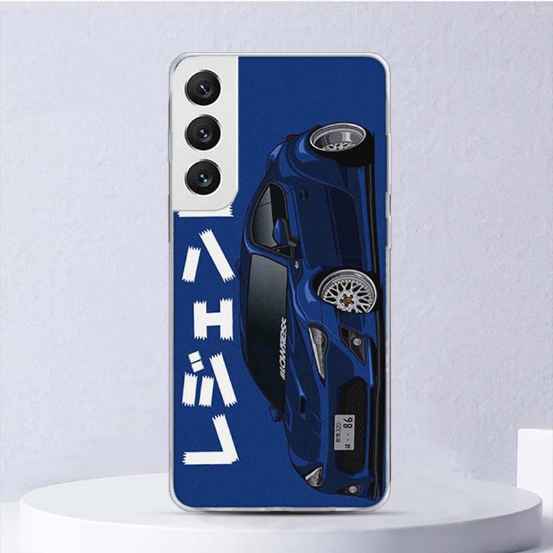 JDM Tokyo Drift Sportwagen Weiche Hülle Für Samsung Galaxy S22 S21 Ultra S20 FE S10 Plus Handyhülle S9 S8 + S10E S7 Edge S6 Funda